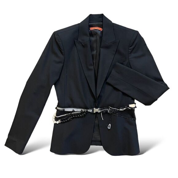 ALICE + OLIVIA Wool Black Blazer |Size: XS| - Picture 1 of 10